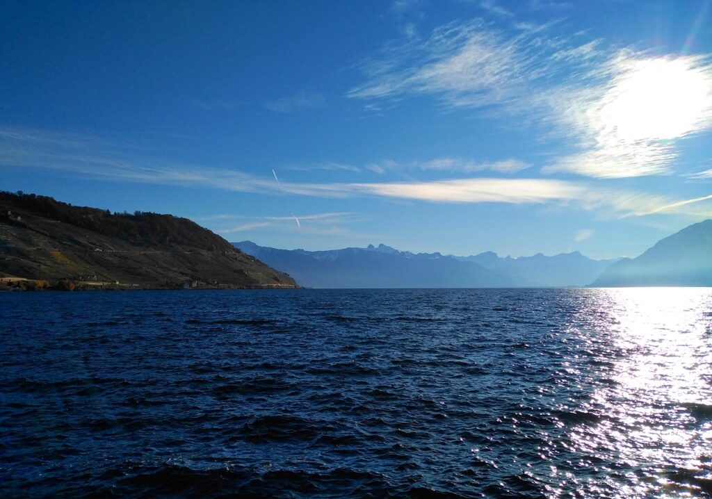 lake geneva, coast, water, seascape, nature, lac de leman, switzerland
